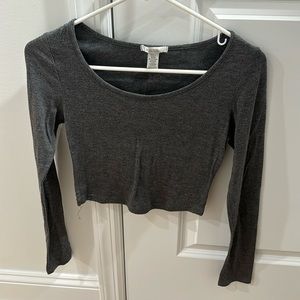 Long sleeve crop top